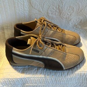 Puma Women’s 2009 Ferradura Suede Sneakers Vintage Beige Mostro Size 7